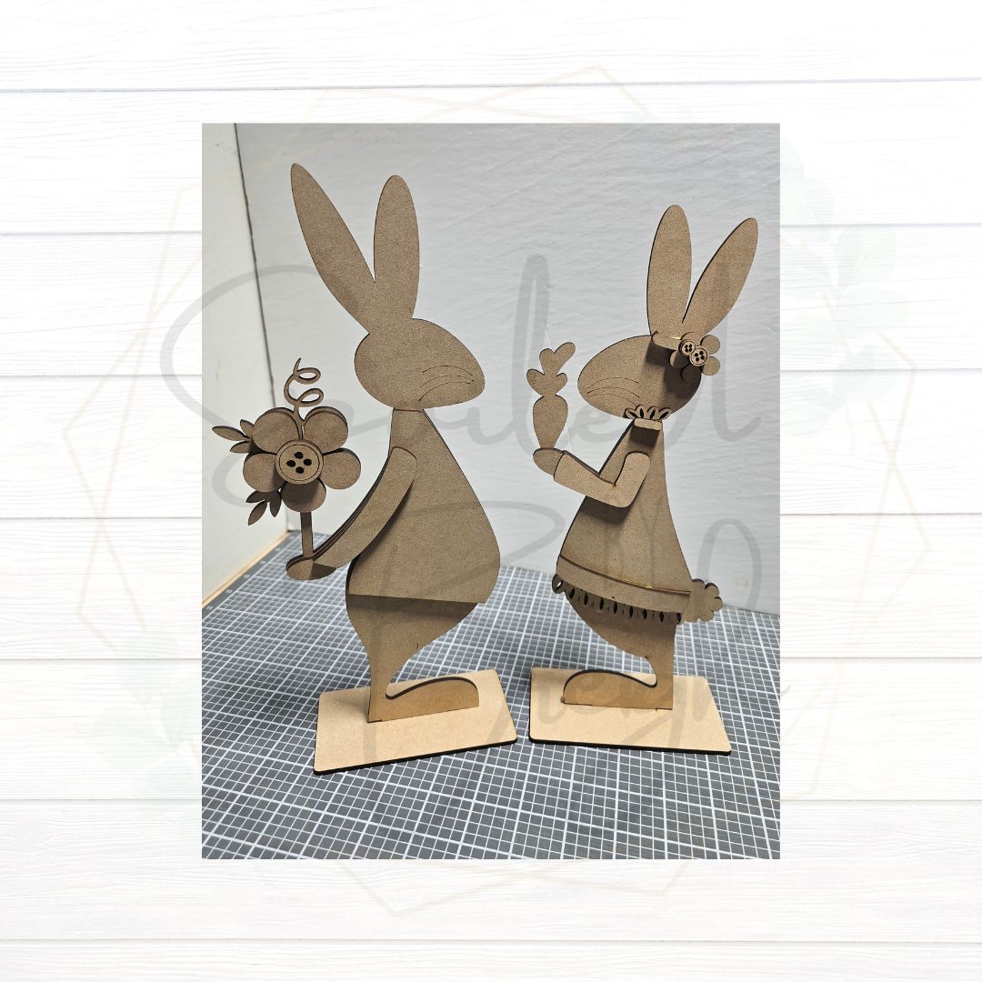 Bunny Couple  Shelf Sitters