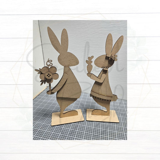 Bunny Couple  Shelf Sitters