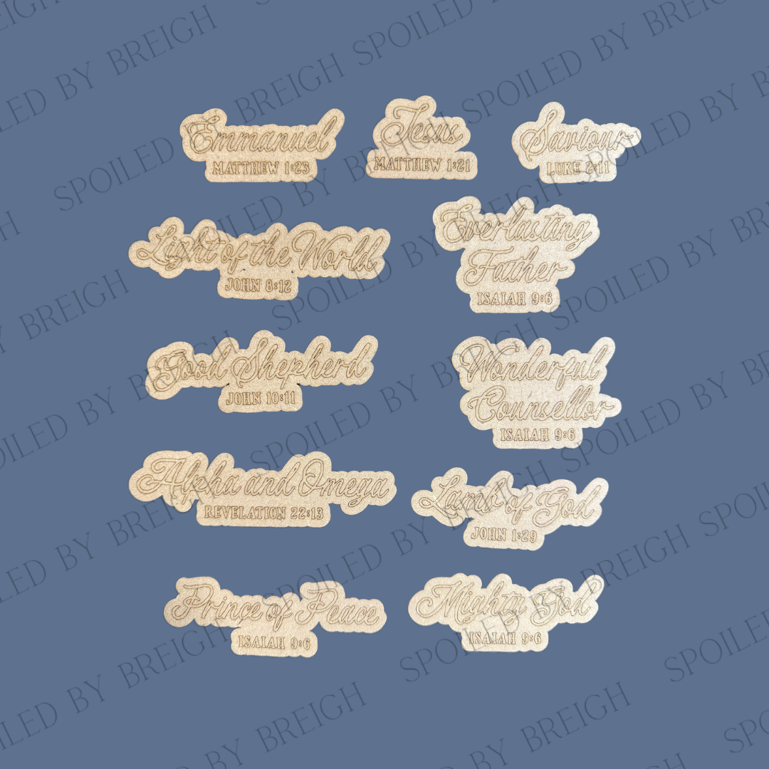 Everlasting Father and God is With Us Cutouts