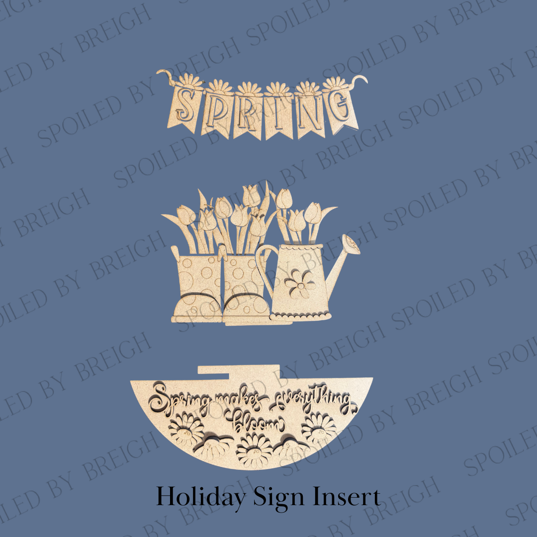 Spring Flowers Holiday Inserts