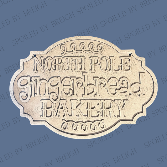 North Pole Bakery Sign