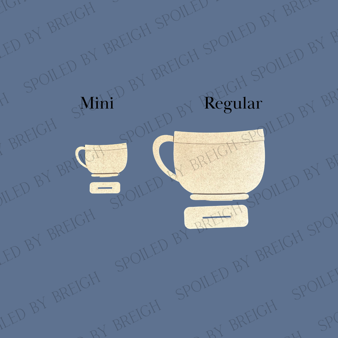 Tea Cup Interchangeable Basket Base