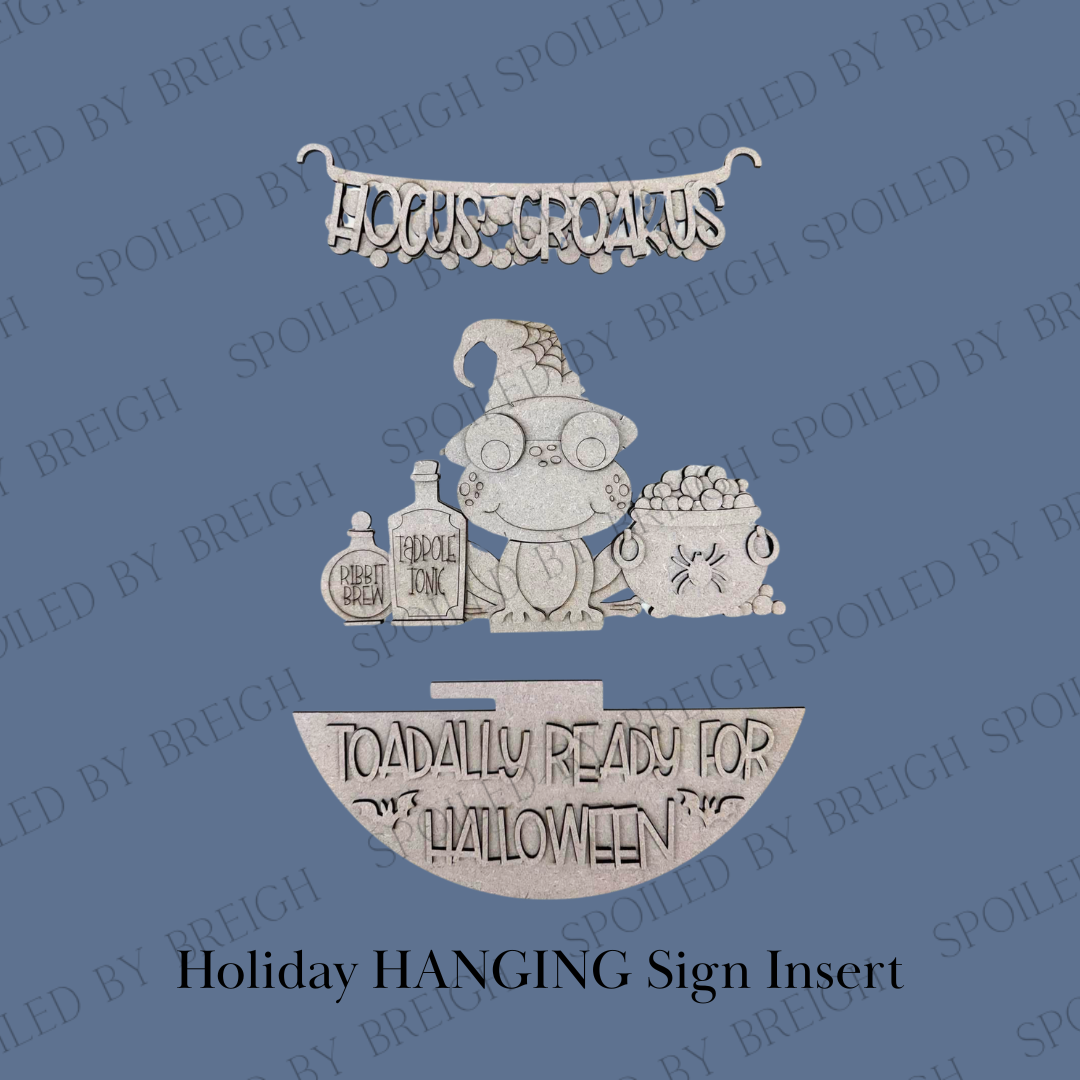 Hocus Croakus Frog Holiday Inserts