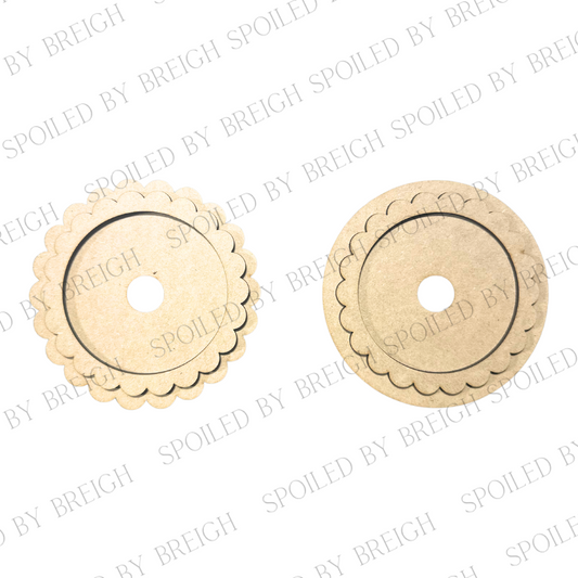 Scalloped Frames- 3 inch rounds