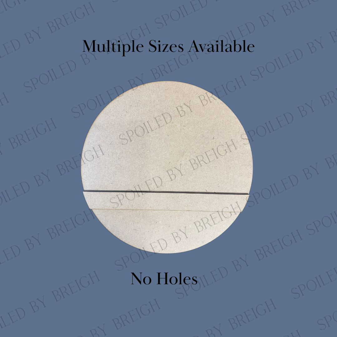 Round With line (no holes)
