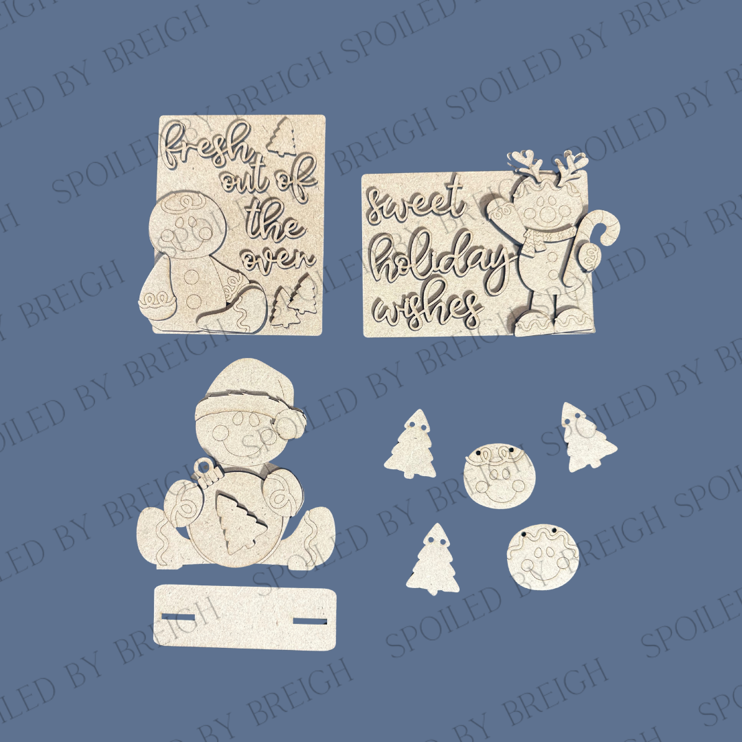 Sweet Holiday Wishes Tiered Tray set