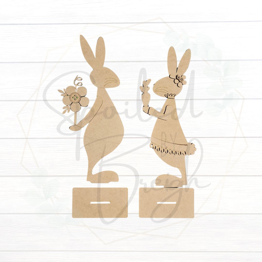 Bunny Couple  Shelf Sitters