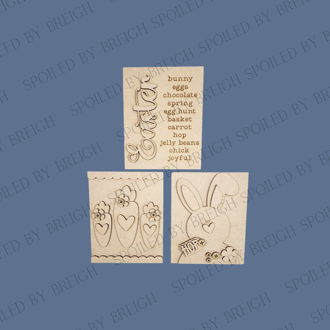 Prim Easter Sign Trio
