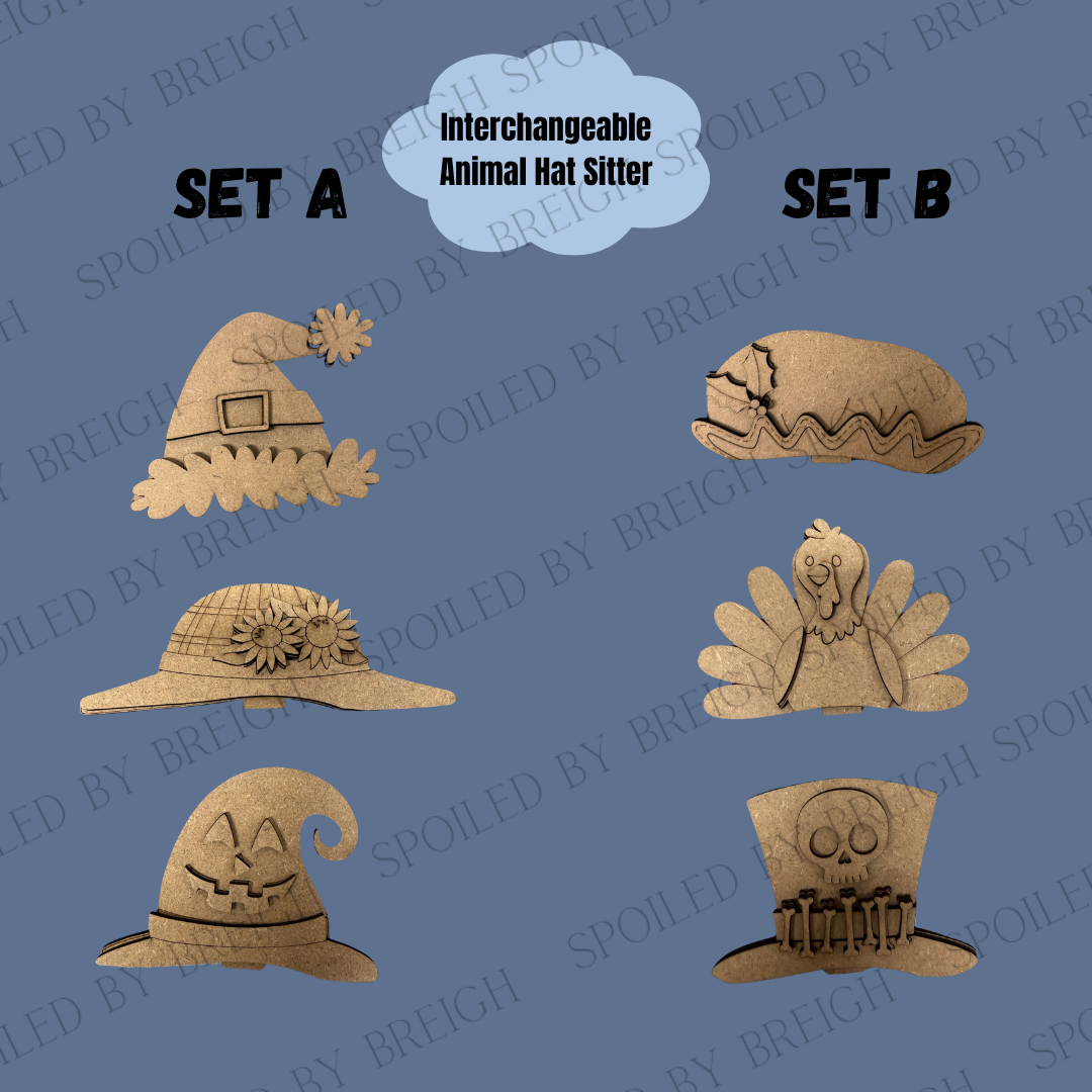 Interchangeable Animal Hats - Quarter 4 Holiday Hats