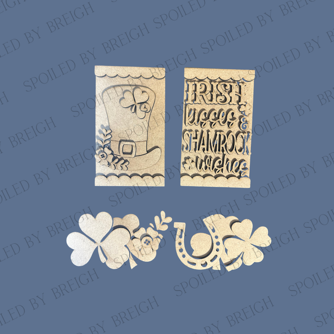 Cottage Cabinet Insert- Irish Kisses