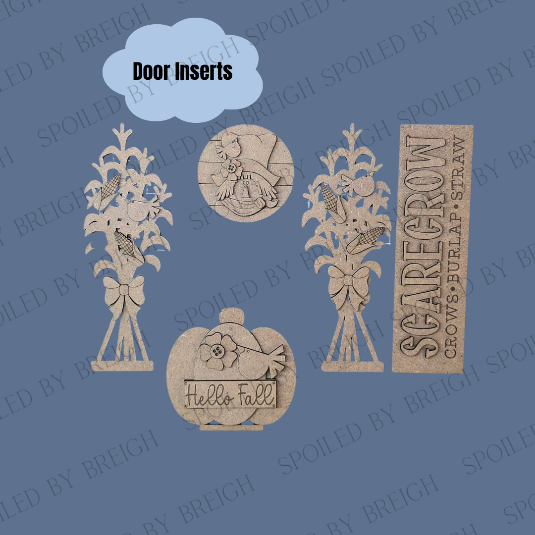 Porch Door Inserts- Scarecrow