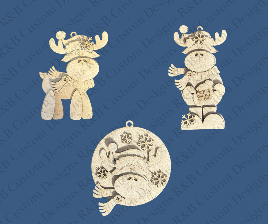 Moose Ornaments