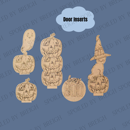 Porch Door Inserts- Hey Boo