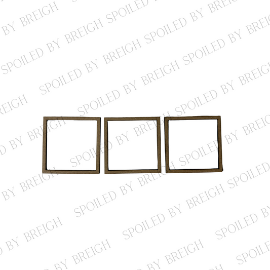 3x3 Chubby Square Border Frame 3 pk