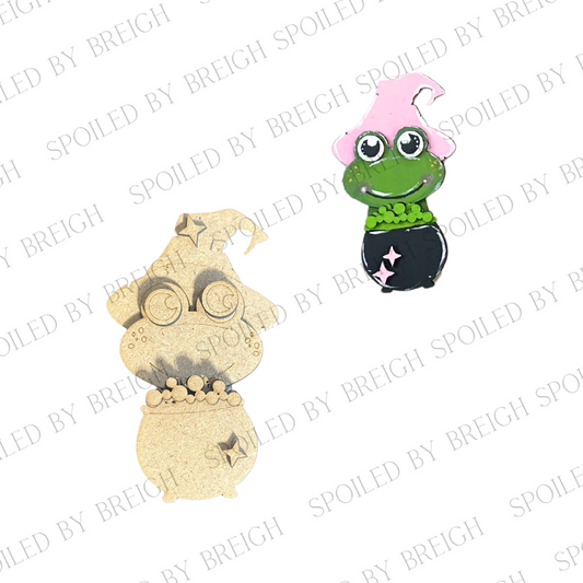 Mug Hugger- Frog with with Cauldron