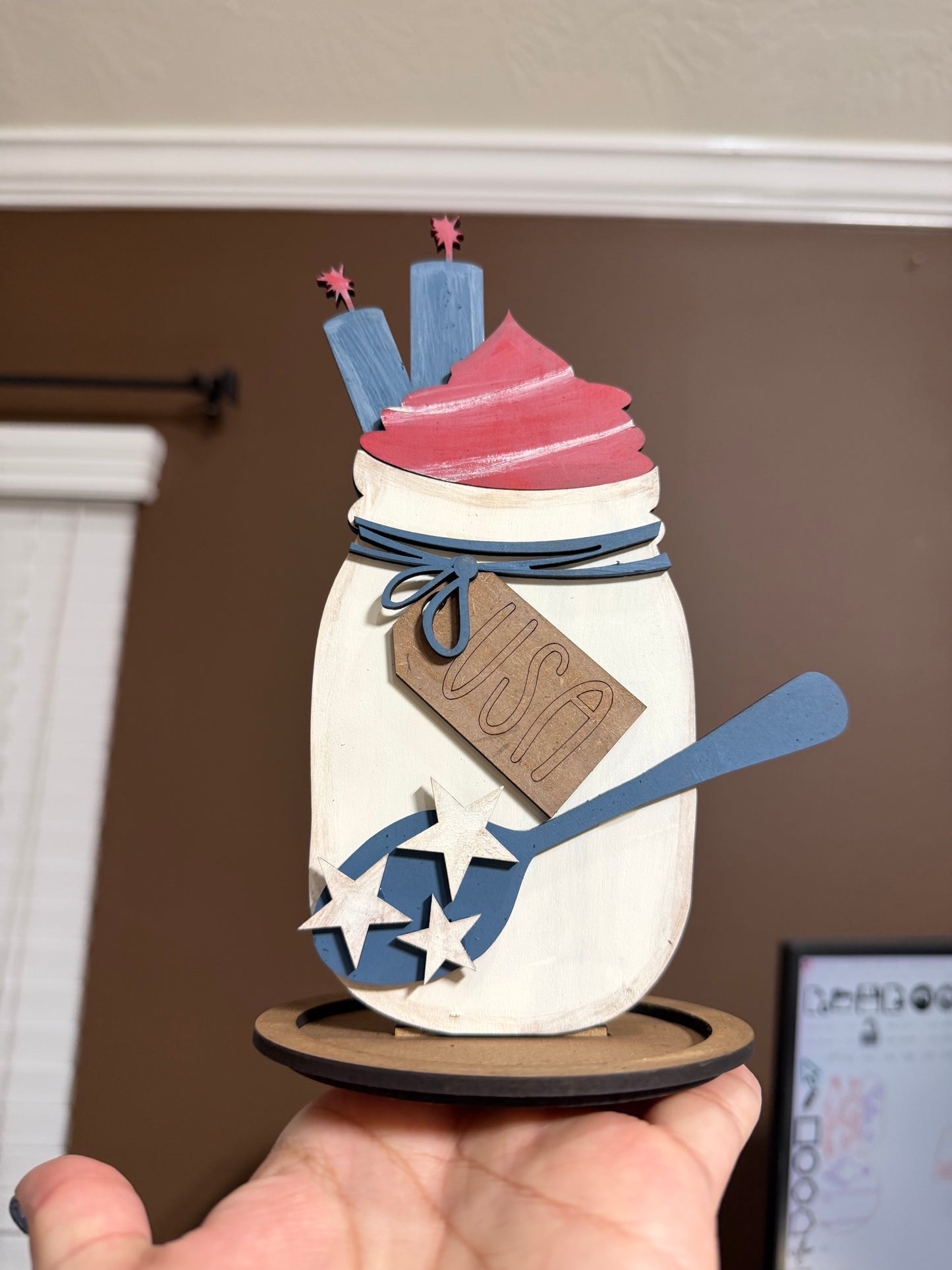 Patriotic Mason Jar