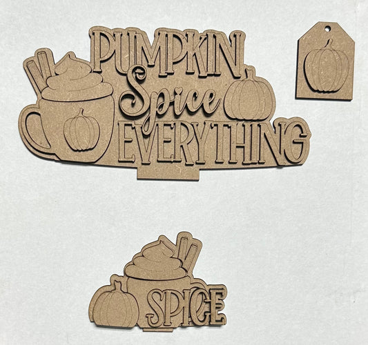 Pumpkin Spice Basket Insert