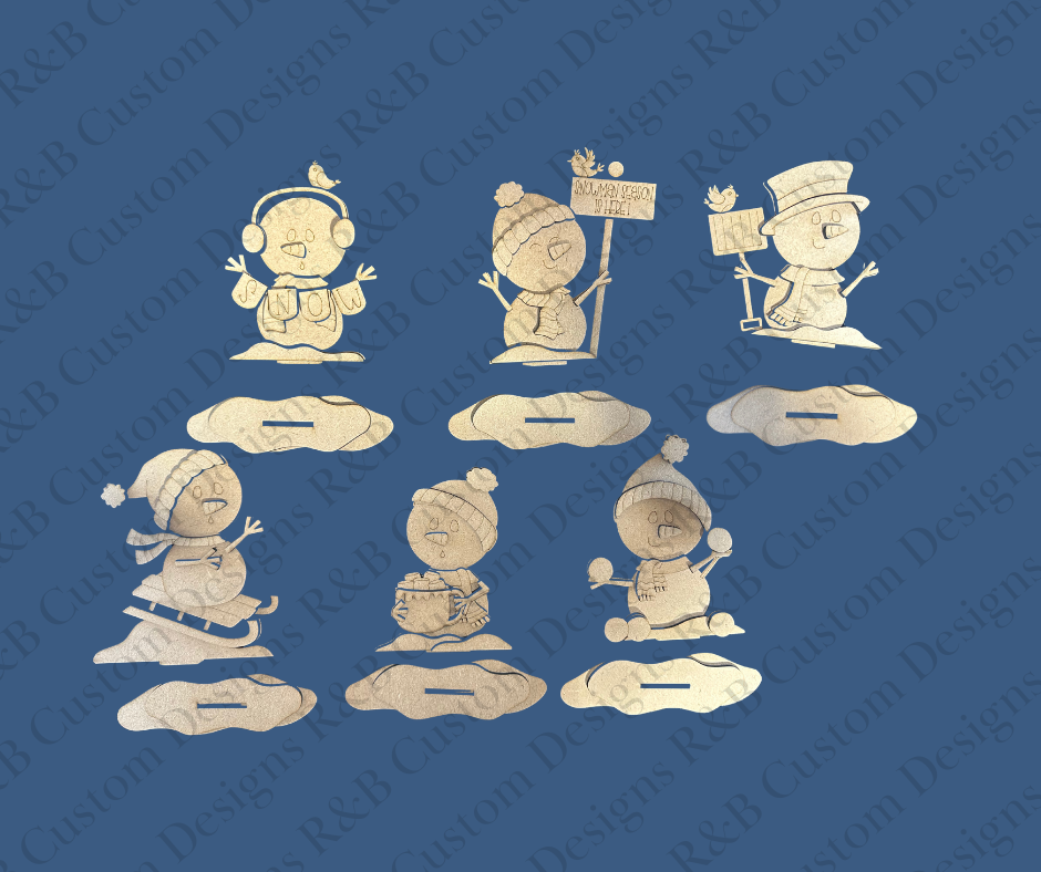 Snowman Sitters set of 6
