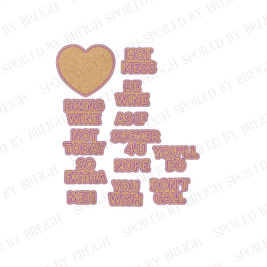 Sassy Candy Hearts