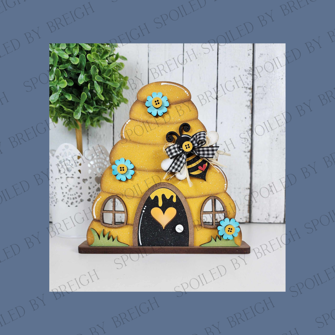 Honey Bee Votive Candle Shelf Sitter- Bee Hive